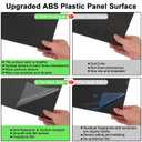 Black ABS Plastic Sheet 24" x 36" x 1/4" Thick Black Rigid Thermoplastic Sheet (Upgrade Surface) 6MM Flexible High Tensile ABS Moldable Plastic Panel for Crafts, DIY, Signs