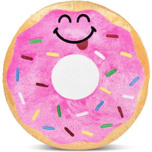 Good Banana Donut Floor Floatie, Kids Round Floor Pillow Seating, Soft Comfortable Cushion, Inflatable Seat, Fun & Colorful Decor for Bedroom, Playroom, Reading Nook, Living Room, & Dorm Room, Multi