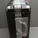 LUGGEX Carry On Luggage with Spinner Wheels, 20 Inch Aluminum Frame Zipperless Polycarbonate Hard Shell Suitcase, Charcoal Metallic