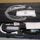 Touch on Kitchen Faucet with Soap Dispenser and Pull Down Sprayer - Single Handle Kitchen Sink Faucet, 1 or 3 Hole Design for Modern Farmhouse Kitchens, Rv, and Bar Sinks (White)