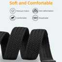 Elastic Braided Belt, 1 3/8", Woven Stretch Belt for Golf Casual Jeans Shorts Pants, Gift Box(Fits up to 50") (Beige, L(38" to 46"))