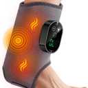 Foot and Ankle Massager for Pain Relief, Ankle Heating Pad Foot Triple Method Massager Rechargeable Cordless Design with 6 Heating 3 Massage Modes & Timer