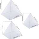 Super Large Clear Silicone Pyramid Molds - 3 Pcs, 4.7''-7.5'' Inner, Silicone Resin Molds for DIY Orgonite, Orgonite Jewelry