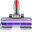 Soft Roller Cleaner Head Replacement Parts for Dyson v7 v8 v10 v11 v15 Animal Cyclone Absolute Fluffy Motorhead Hardwood Floor Vacuum Attachments with 4 LED Lights2025 Ball/Slim NOT Compatible