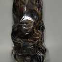 Clip on Ponytails for Women - 12 Inch Curly Ponytail Extension, Curly Pony Tails Hair Extensions, Synthetic Clip in Ponytail Hair Extensions (Color: Dark Brown with Honey Blonde Highlights)