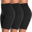 K-CHEONY Women's High Waisted Biker Anti Chafing Cotton Slip Boy Underwear Yoga Workout Shorts, XL