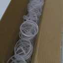 RUBFAC 50pcs Balloon Sticks with Cups, 16in Clear Bobo Balloon Holders Large and Long Balloon Stand for Large Birthday Graduation Wedding Party Decorations