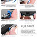 [Optimized Version] GLDRAM Clear Glitter Case Compatible with Nintendo Switch 2 (2025), Dockable PC Protective Case + Detachable PC Joycon Cover, Hardshell Shock & Scratch Skin Protector Accessories