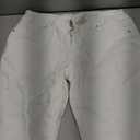 Sidefeel Women's Jeans Capri Pants High Waisted Roll-up Cuffed Summer Skinny White Capri Jeans Size 14