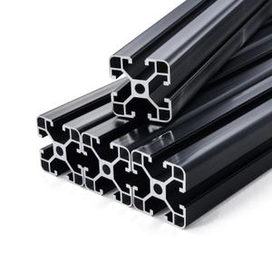 VEVOR 4PCS 39.4 in (1000mm) T Slot 4040 Aluminum Extrusion Profile, European Standard Anodized Linear Rail, High-Strength Extruded Aluminum Rail for 3D Printer, CNC Machine DIY, Laser Engraving, Black