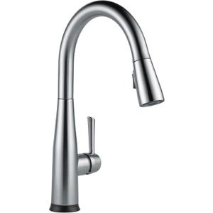 Delta Faucet Essa Touch Kitchen Faucet Brushed Nickel, Kitchen Faucets with Pull Down Sprayer, Kitchen Sink Faucet, Touch Faucet for Kitchen Sink, Touch2O Technology, Arctic Stainless 9113T-AR-DST
