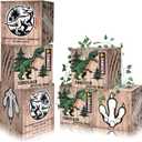 6 Pcs Dinosaur Party Decorations 12 x 12 x 12 Inch Dinosaur Theme Boxes Dinosaurs Table Centerpieces Dinosaurs Boxes for Birthday Party Woodland Safari Baby Shower Decorations