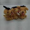 Graduation Puppies With Cap and Diploma 10", Pack of 3