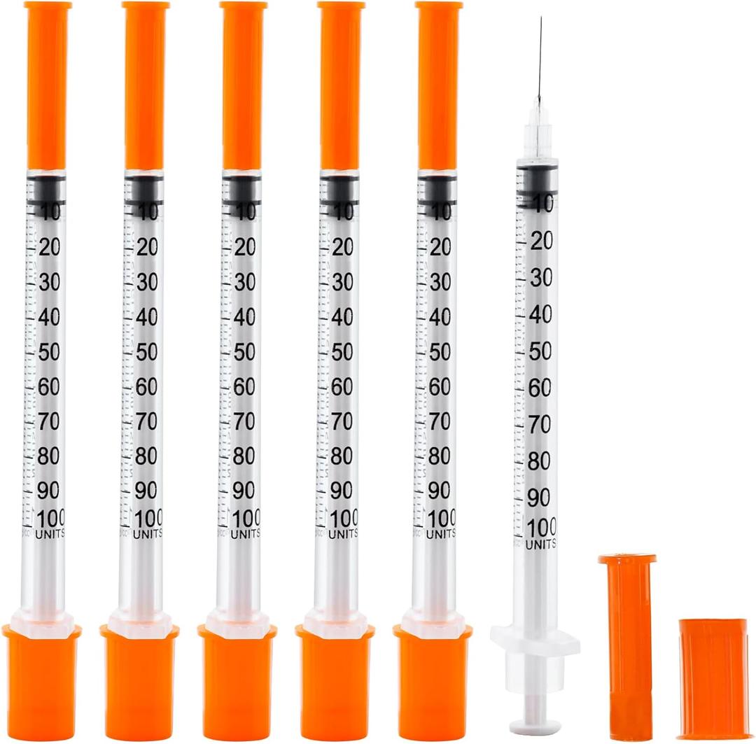 U-100 1cc 31 Gauge 5/16 Inch Syringe, Individually Packed 20 PACK