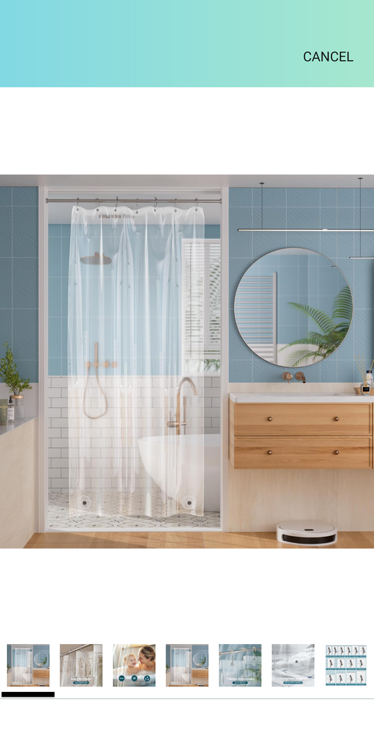 Komllex Shower Stall Curtain Liner
