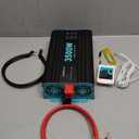 3500W Pure Sine Wave Inverter 24V DC to 120V AC for RV, Truck, Home, Off-Grid, Solar Power Inverter with 3 AC Outlet, 30W Type-C, 5V/3.1A USB, Hardwire Port, 15FT Remote Control, Surge 7000W