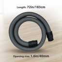 Replacement Vacuum Hose Compatible with Miele Classic C1, S2120, S2130, S2180, C1 Pure Suction & Turbo Fits Canister Vacuum Cleaner 1.6m Flexible Pipe Tube, Attachments Parts