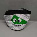 Halloween Trick or Treat Candy Bags LED Light Up Pumpkin Bucket, Collapsible Reusable Candy Basket, Fabric Tote Gift Goody Bags for Kids Halloween Party (White)