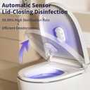 Toilet Guard,Smart U V-C Toilet Cleaner & Odor-Control System with Motion Sensor,Self Cleaning, Rechargeable Toilet Lid Smart accessory for Home Hotel Shared Bathroom, White(1pc)