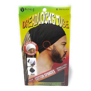 King.J Unisex Cotton Spandex Dreadlocks Tube (Black) by King J
