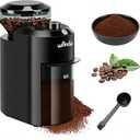 Wancle Electric Burr Coffee Grinder - Adjustable with 28 Precise Grind Settings for 12 Cups - Professional Coffee Bean Grinder (Plastic, Black)