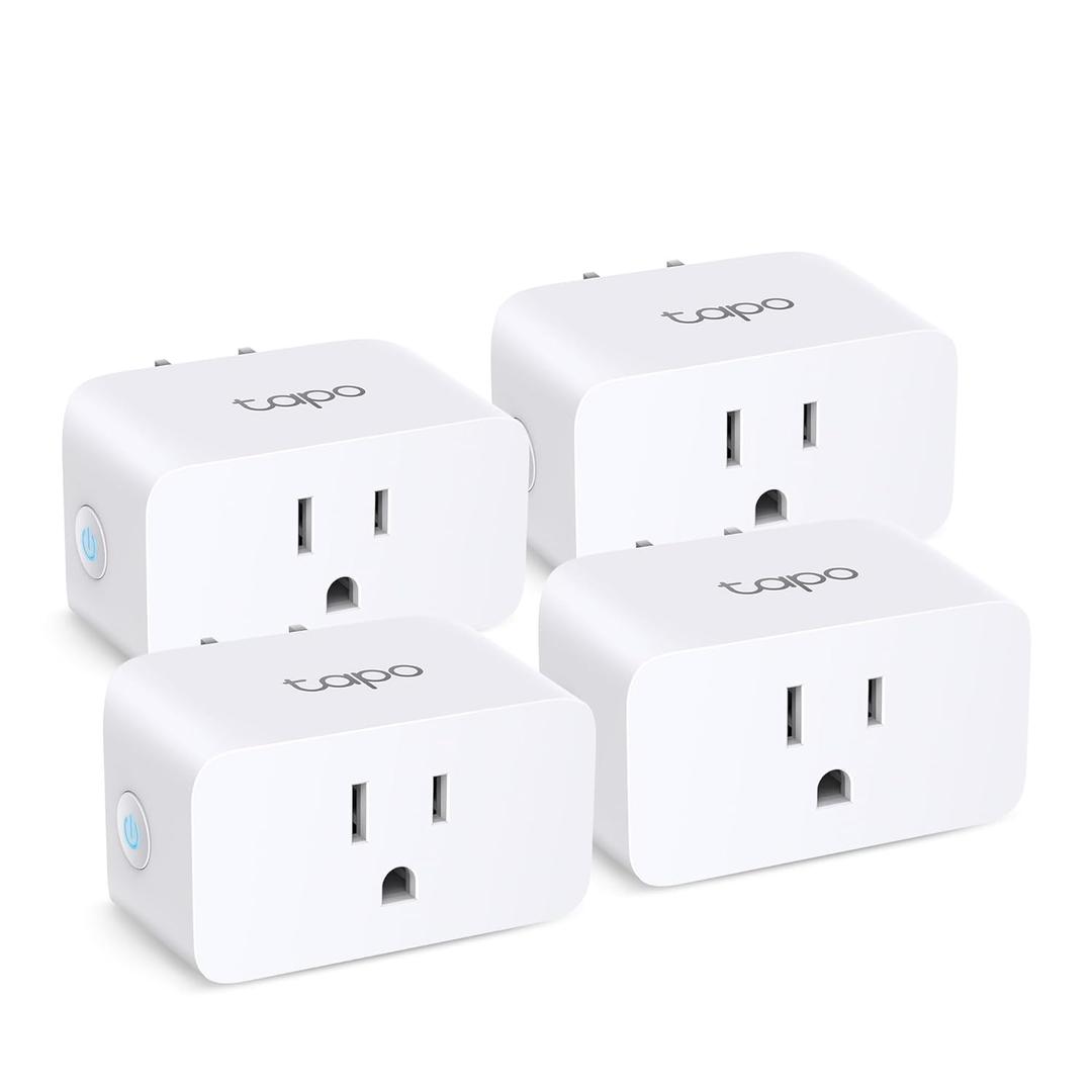 TP-Link Tapo Smart Plug Mini, Matter Compatible, Compatible with Alexa, Google Home & Samsung SmartThings, Energy Monitoring, 15A, UL Certified, 2.4G Wi-Fi Only, Tapo P110M(3-Pack)