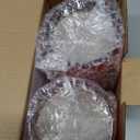 NURADA Flameless Candles with Remote Timer: 3D Wick Battery Operated Led Pillar Fake Candle Set for Wedding Birthday Christmas Decorations - Red 2 Pack (6" x 6")