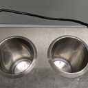 WantJoin Electric Sauce Warmer Dispenser Countertop Stainless Steel Sauce Heat Preservation Machine 320W Hot Fudge Nacho Cheese Ketchup Chocolate Warmer for Commercial with 650ml Squeeze Bottle x2