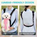 Mosago Dog Backpack Carrier, Pet Sling Front Backpack for XL Dogs 10-16 Lbs, Legs Out, Adjustable Wearable Puppy Chest Travel Bag, Thick Straps & Cushion, Easy-Fit for Hiking/Walking/Camping