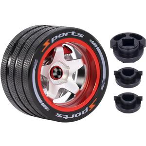 Aluminum RC Hand Wheel Remote Control Steering Wheel Replacement Accessory RC Handwheel for Spektrum Futaba Flysky SANWA NB4 7PX X9 Transmitter Upgrade Accessories