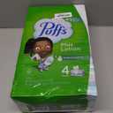 Puffs Plus Lotion Facial Tissues, 4 Family Boxes, 124 tissues per Box, Allergies and Colds