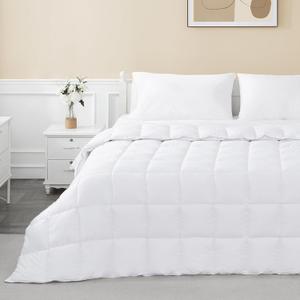 sunflower Comforter Twin Duvet Insert White Twin XL Comforter Down Alternative Filling 100% Cotton Shell All Season for Dorm Hypoallergenic Warm Breathable Noiseless Machine Washable with Corner Taps