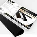 2 Pack - 20FT Fire/Smoke Perimeter Gasketing(Black) - Self-Adhesive Silicone Weather Stripping, 1/2" W x 1/4" TH, High Temp & Fire Rated, Soundproof & Weatherproof Seal, JS-SN86