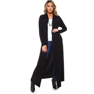 Isaac Liev Maxi Cardigan Duster Sweater  Women's Extra Long Open Front Full Length Lightweight Cardigans Dusters Sweaters (Medium, Black) Isaac Liev Maxi Cardigan Duster Sweater  Women's Extra Long Open Front Full Length Lightweight Cardigans Dusters Sweaters (Medium, Black)