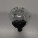 Solar Powered Glass Ball + Accessories- for Solar Wind Spinner Replacement Color Solar Light Parts, 80mm