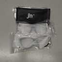 JM Oversized Reading Glasses for Women - Square Stylish Readers for Woman Men/W Blue Light Blocking Trendy Womens Reader