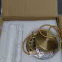 Gold Pendant Lights Kitchen Island,1-Light Crystal Pendant Light Fixtures Over Island,Modern Brass Mini chandelier For Dining Room, Adjustable Cord Hanging Lights For Bedroom,Bar,Sink,Entryway