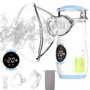 Mesh Nebulizer, Portable Nebulizer with Intuitive LED Interface and Auto-Cleaning, Handheld Nebulizer for Adults Kids