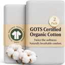 2 x GOTS Organic Bedside Bassinet Sheets 33x20 and 35x19 Compatible with Maxi COSI Iora, Baby Delight, Ronbei, Koola Baby Bond, Harppa Cudly 3 in 1 - Luxury Turkish Cotton - Boy, Girl