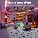 Smart IC RGB LED Strip Lights 50FT, Segmented DIY Color Changing, Rainbow Chasing Effects, WiFi App/Voice Control, Music Sync, Works with Alexa & Google Assistant, LED Lights for Bedroom Decor