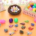 12 Pack Easter Eggs with 3D Printed Axolotl Toys Easter Egg Fillers for Basket Stuffers Basket Essentials Egg Hunt Easter Gifts for Boys Girls