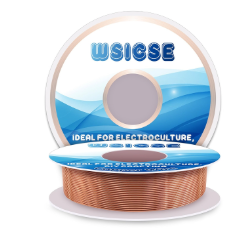 Therwen 100ft 18 Gauge Copper Wire for Gardening, Electroculture, Bonsai, Jewelry Making Beading DIY Craft Pure Bare Copper Wire Spool