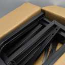 Amagabeli 8ft Firewood Log Rack Outdoor Heavy Duty Logs Holder for Fireplace Indoor Outdoor Adjustable Wood Racks for Fire Wood Holder Metal Pile Stand Storage Stacker Organizer Black