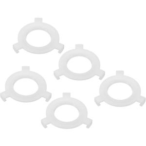 PATIKIL E27 to E14 Lamp Shade Reducing Ring, 5 Pack Lampshade Adapter Ring Converter Reducer Fitting Light Fixtures Replacement, Translucent