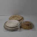 15 Pcs Boho Wall Basket Decor Handcrafted Seagrass Woven Wall Basket Rustic Round Woven Hanging Art for Home Farmhouse Kitchen Table Living Room(Fresh Style)