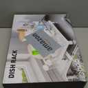 MOUKABAL Dish Drying Rack - Stainless Steel Dish Rack, Dish Racks for Kitchen Counter, Drying Rack Kitchen with Removable Utensil Holder, Drainboard and Glass Organizer (Black)