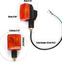 2 Pairs Motorcycle Turn Signal Light Indicator Halogen Lamp For XR650L 1993-2020 For Honda XR250L 1991-1996 Rear Lights Lamp Indicator Winker Blinker Replacement