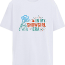 Fan Favorite in My Showgirl Eratshirts Set for Womens Graphic, White, S