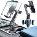 eSamcore Cup Holder Tablet Mount for Truck, Car Tablet Holder with Adjustable 15" Height 360 Rotation Stand, 0.9" Depth Clamp Fit for iPad Air/Pro/Mini 4.7"-12.9" Foldable Phone iPhone