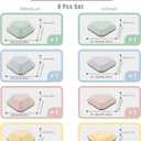 8PCS Stepping Stones for Kids Sensory, Durable Non-Slip Balance Stones for Toddlers,Stackable Indoor & Outdoor Obstacle Course Toys, Develops Balance & Gross Motor Skills (Macaron color)